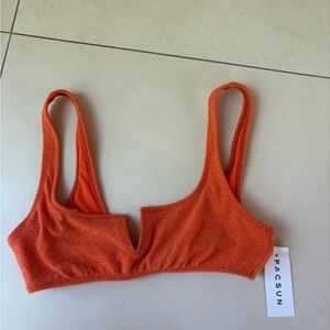 PacSun New with Tags: Orange Sparkly Bikini Top